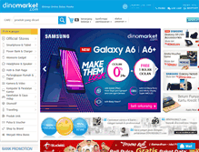Tablet Screenshot of dinomarket.com